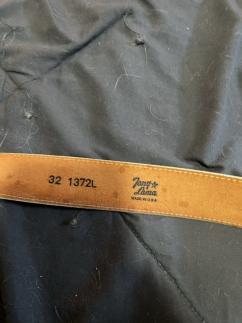 Cream Tony Lama Belt, 32"