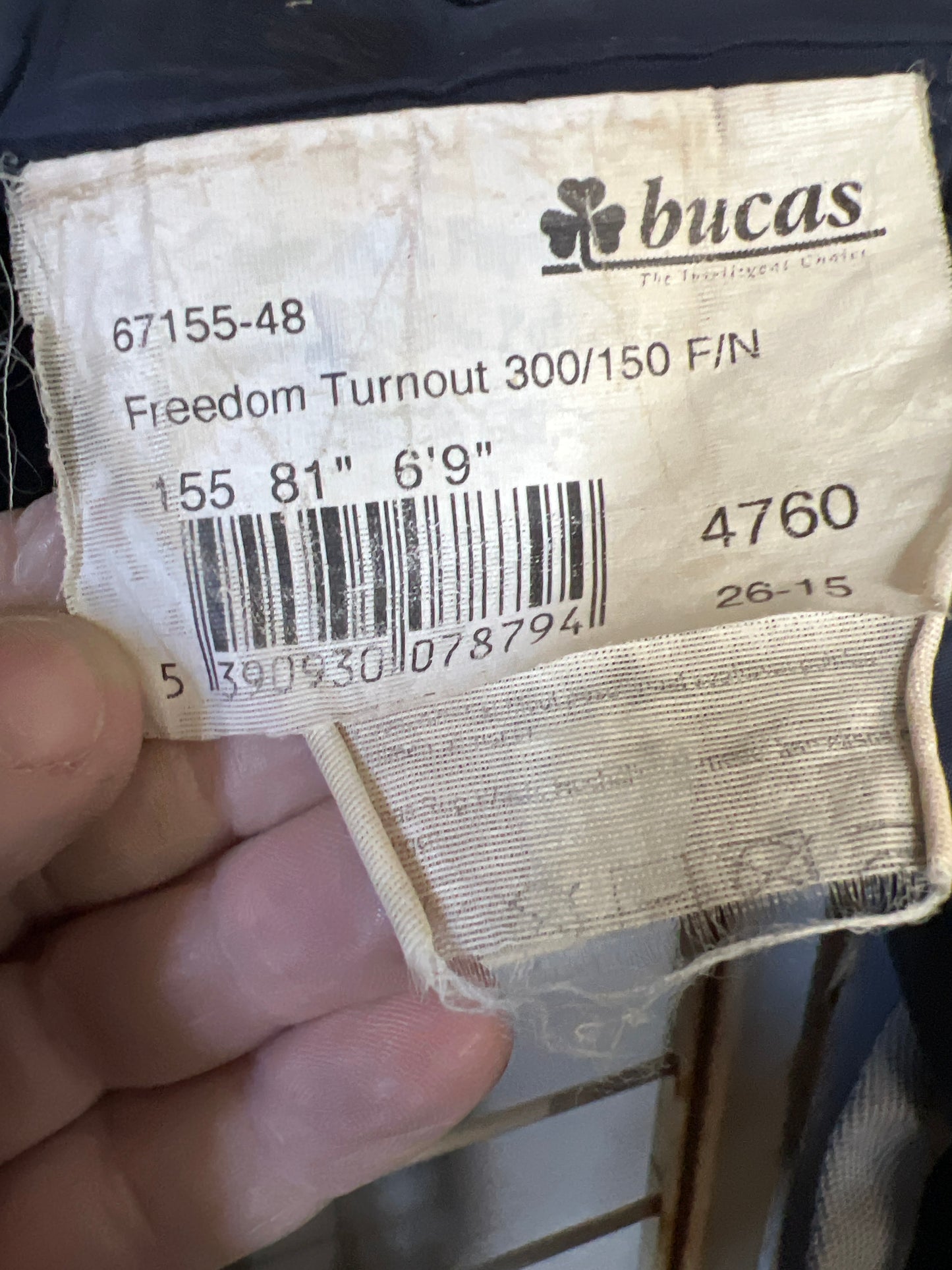 Blue Bucas Freedom 300 gm Turnout, 81"