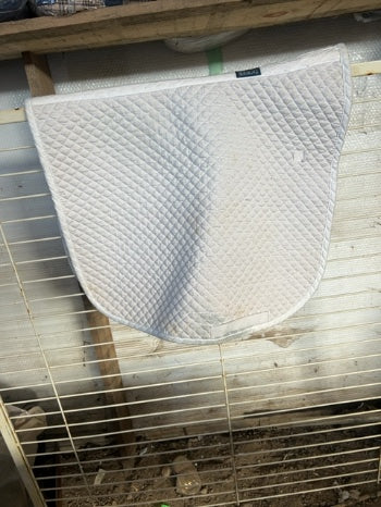 White Dover Saddle Pad, Dressage