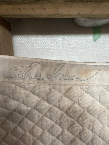 White Shedrow Saddle Pad, Dressage