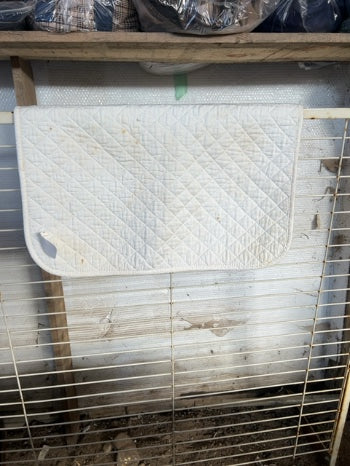 White  Saddle Pad, Baby Pad
