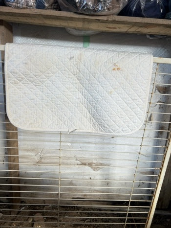 White  Saddle Pad, Baby Pad