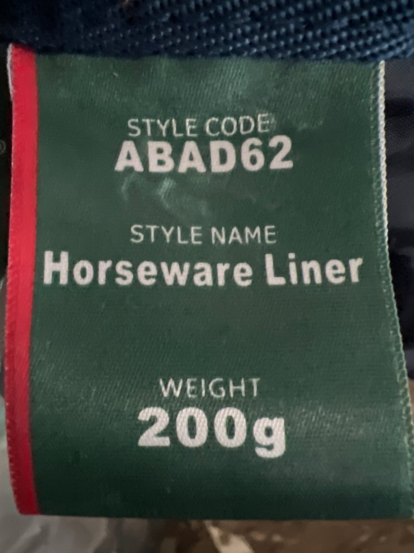 Blue Horseware 200gr Liner, 75"