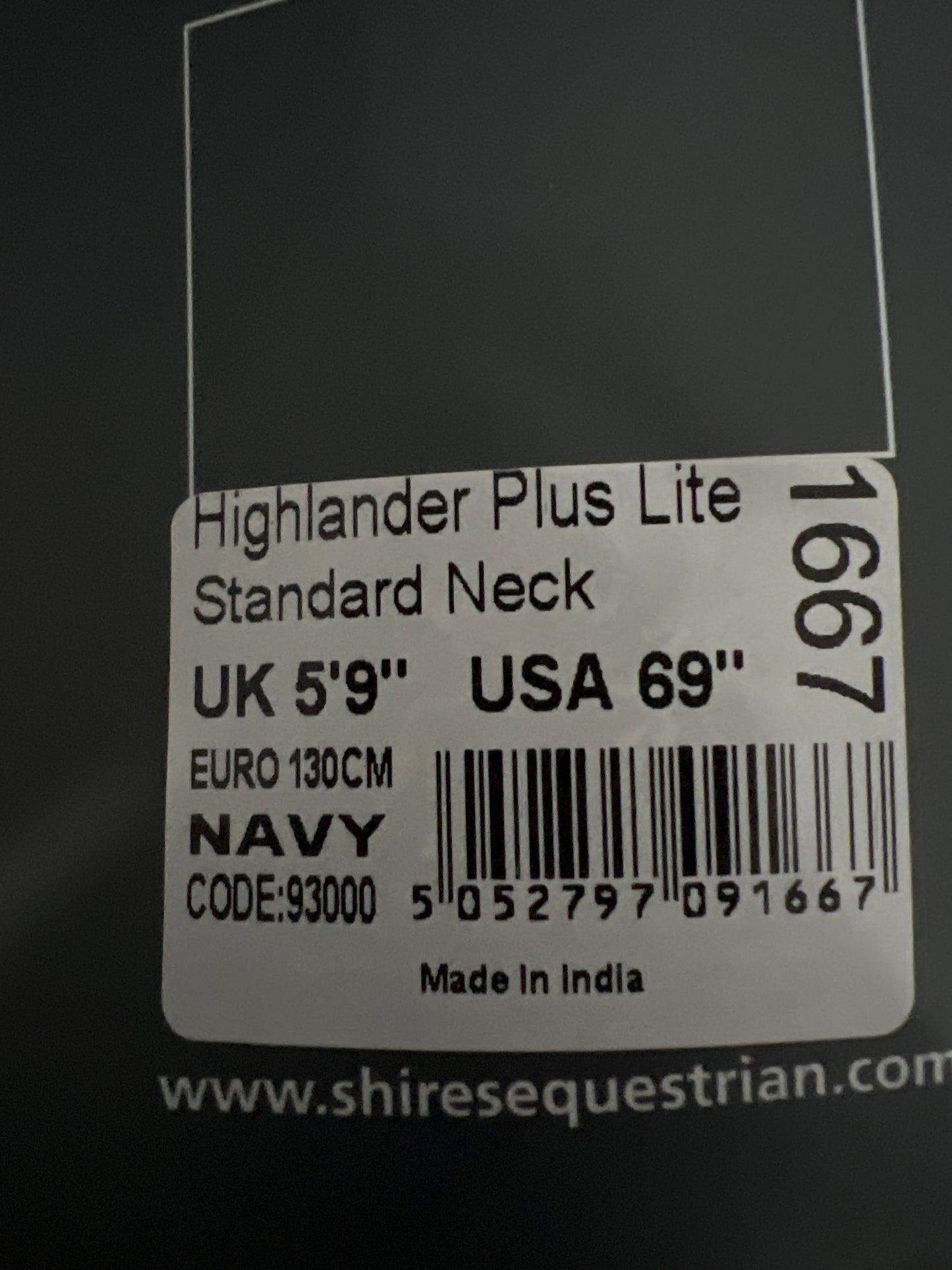 Navy Shires Rainsheet, 69”