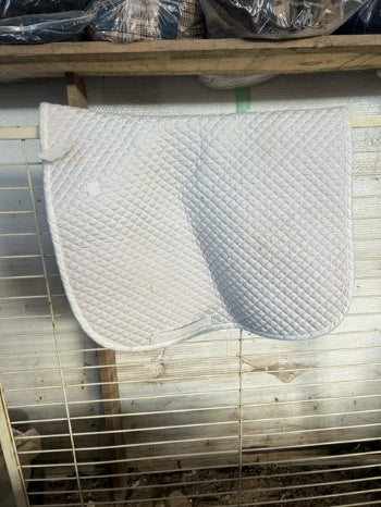 White Dover Saddle Pad, Dressage