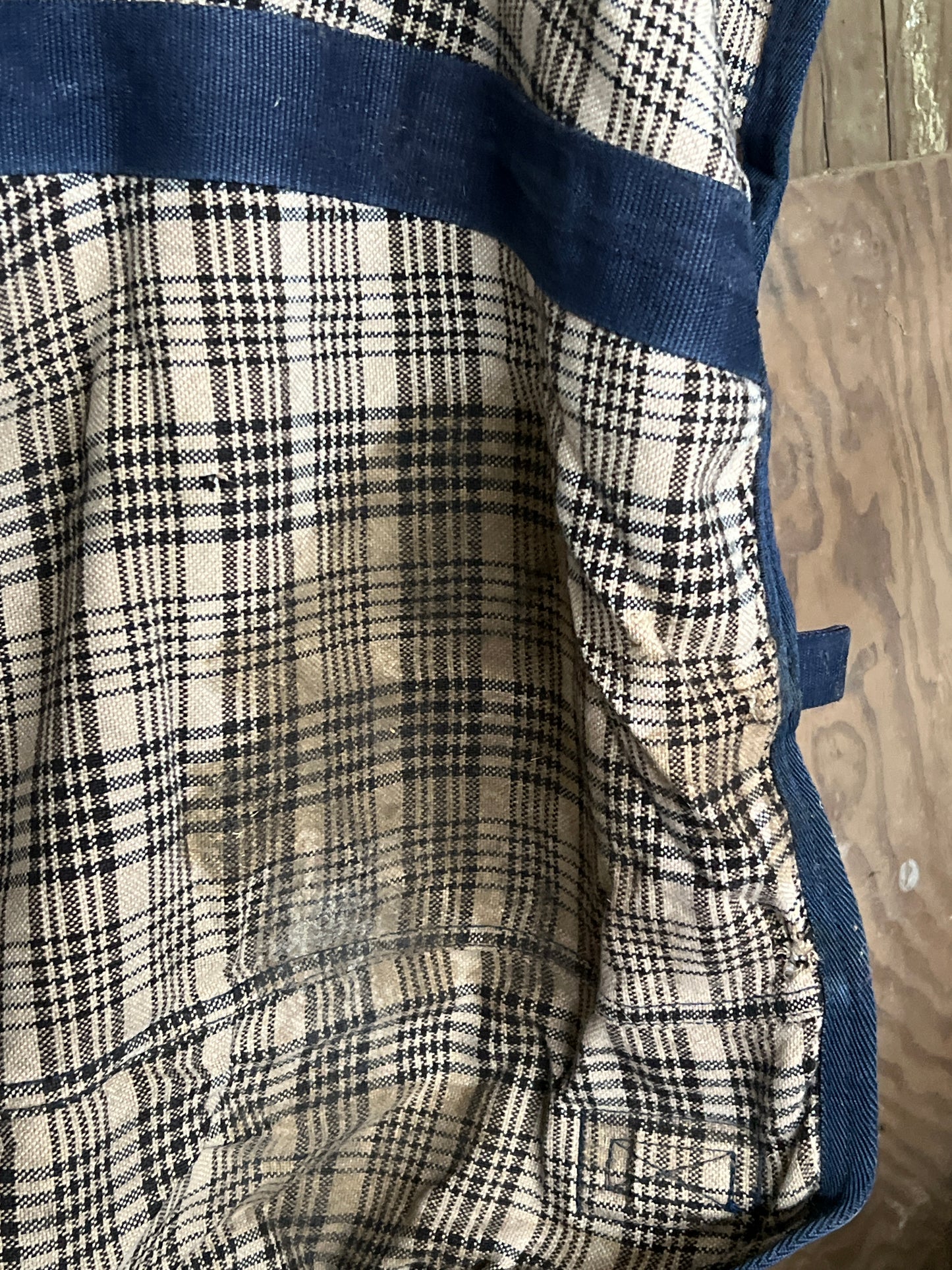Baker Plaid Shedrow Stable Sheet, 76"