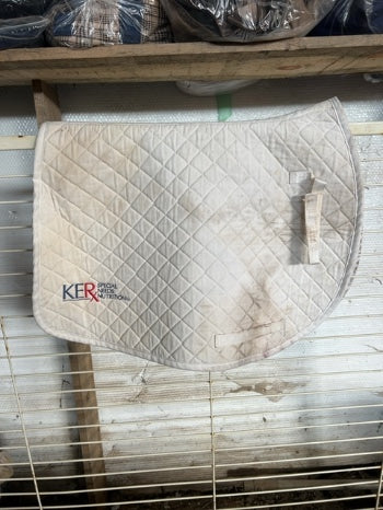 White  Saddle Pad, AP