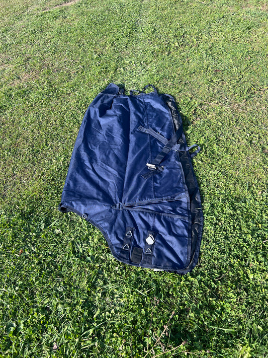 Navy Tackeria Turnout mid Weight, 72"