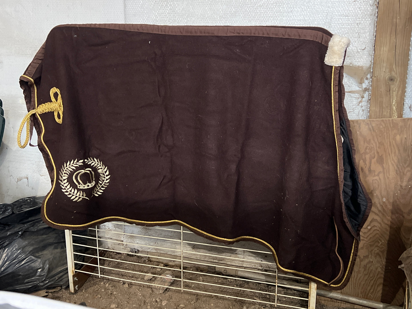 Brown PS of Sweden Wool Cooler, 78"
