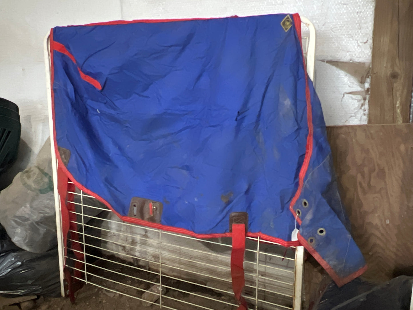 Blue Big D Nylon Stable Sheet, 69"