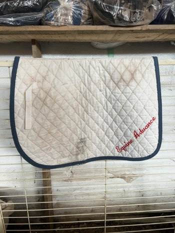 White  Saddle Pad, Full