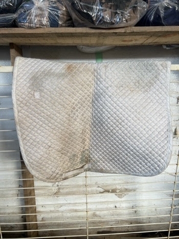 White Dover Saddle Pad, Dressage