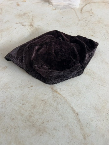 Black Velvet Helmet Cover
