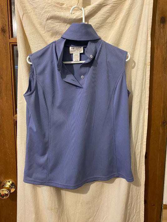 Blue Equinox Sleeveless Show Shirt, Lg