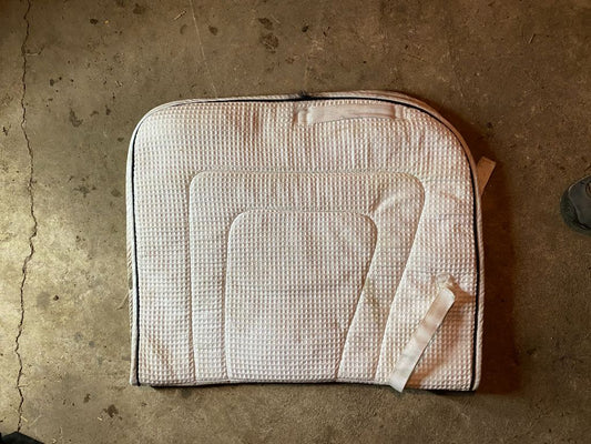 white  Saddle Pad - waffle, Full