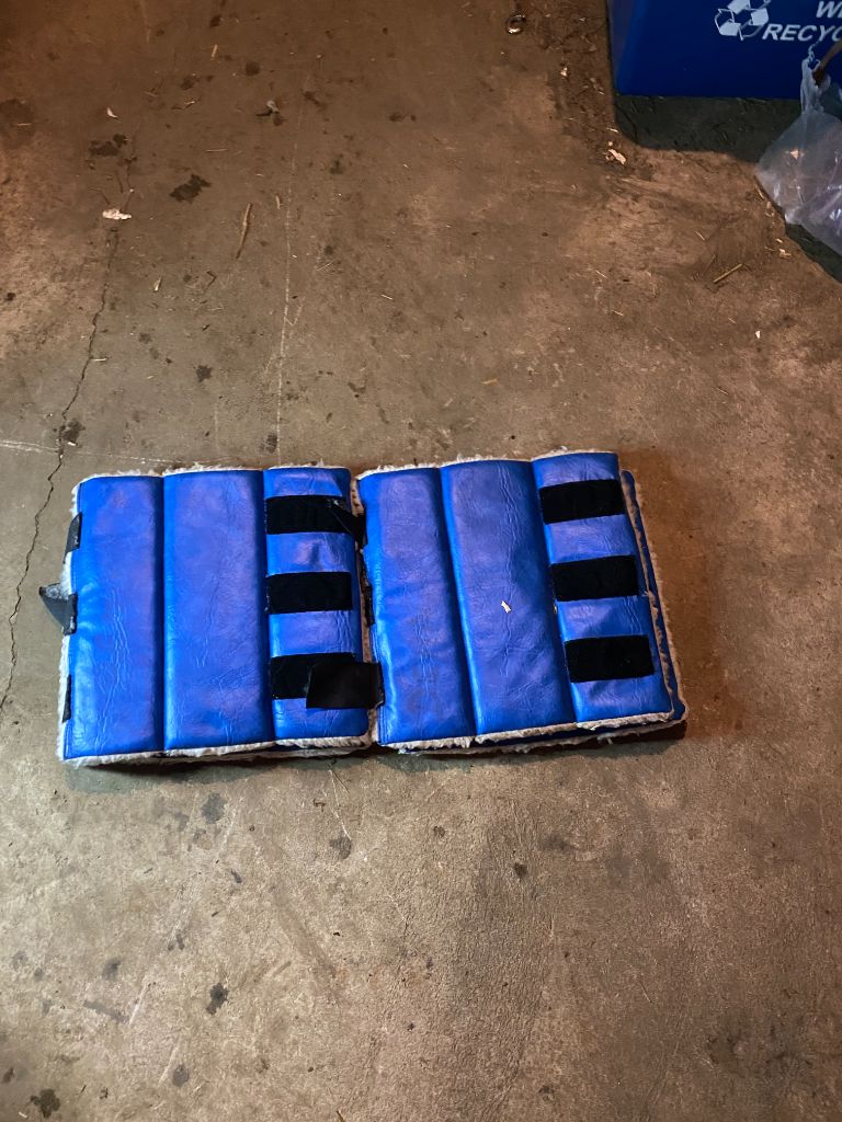 Royal Blue  Shipping Boots - set of 4, Horse