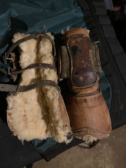 Leather with Fluff Tolga Open Front, XL