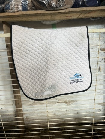 White Smartpak Saddle Pad, Dressage