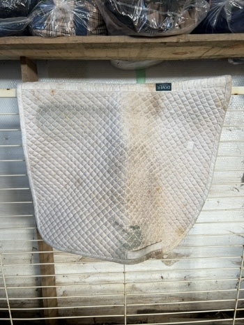 White Dover Saddle Pad, Dressage