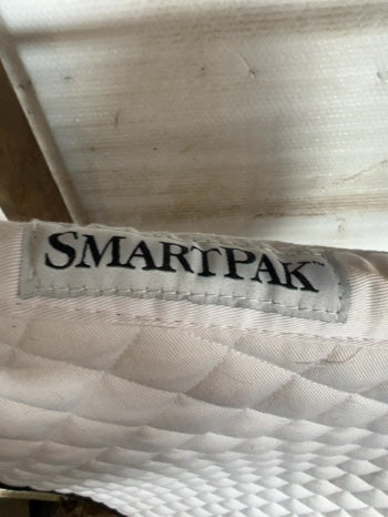 White Smartpak Saddle Pad, Dressage