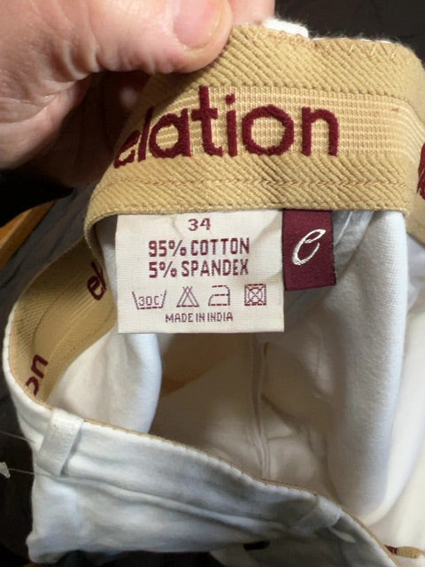 White Elation Pull On Fullseat Breech, 34