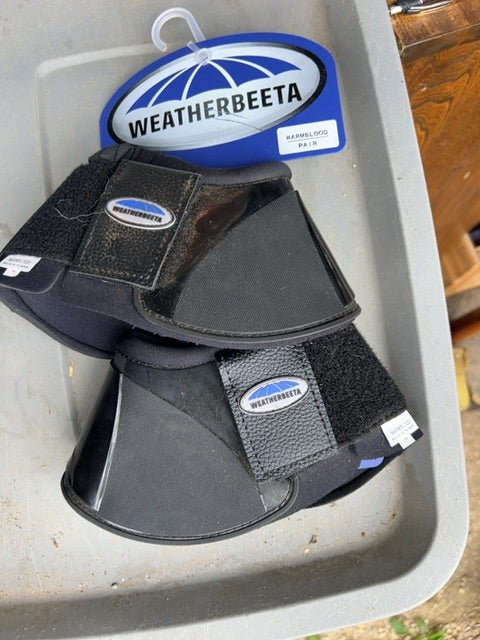 Black Weatherbeeta Bell Boots, Warmblood