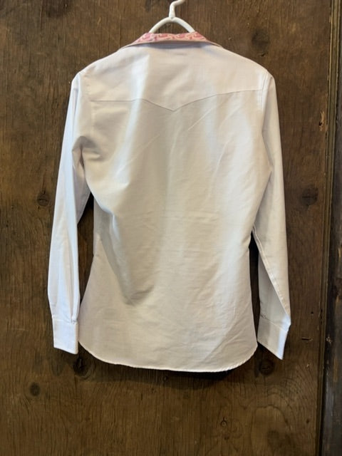 White Essex Classic Show Shirt, 32