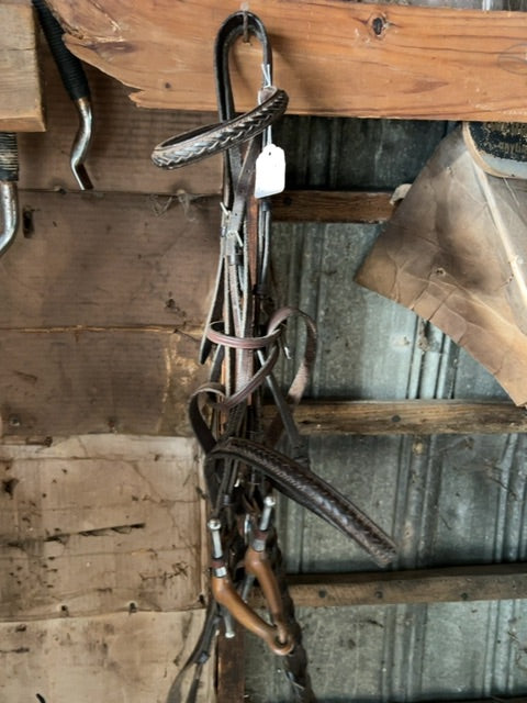 Dark Brown  Bridle with 5 1/4 copper fullcheek, Full