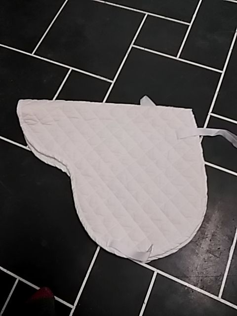 White Equimode Saddle Pad, Pony