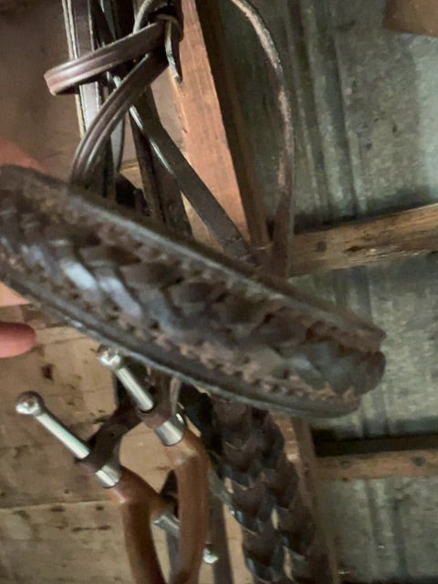 Dark Brown  Bridle with 5 1/4 copper fullcheek, Full