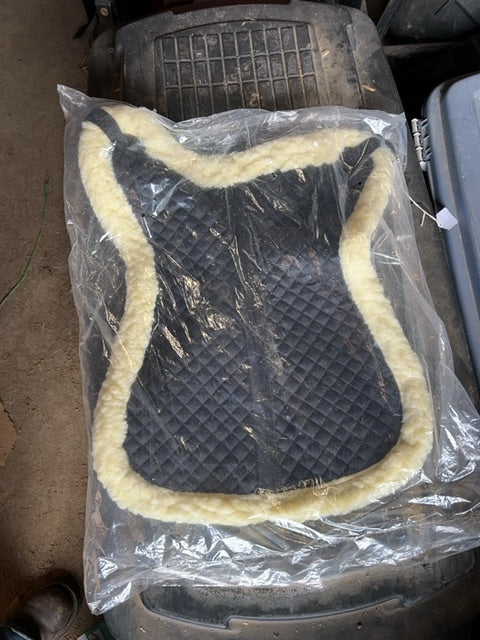 Black/Natural Canadian Horsewear Half Pad, 17"
