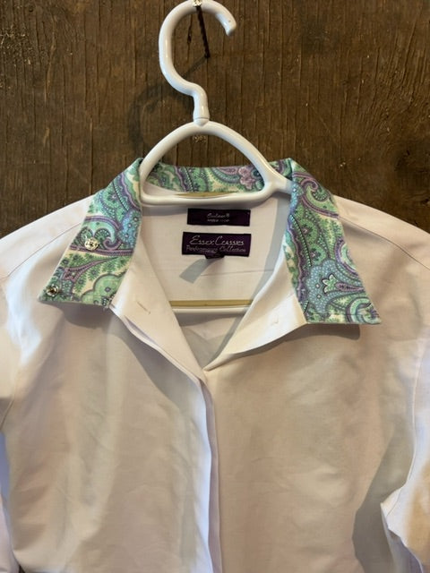 White Essex Classic Show Shirt, 36