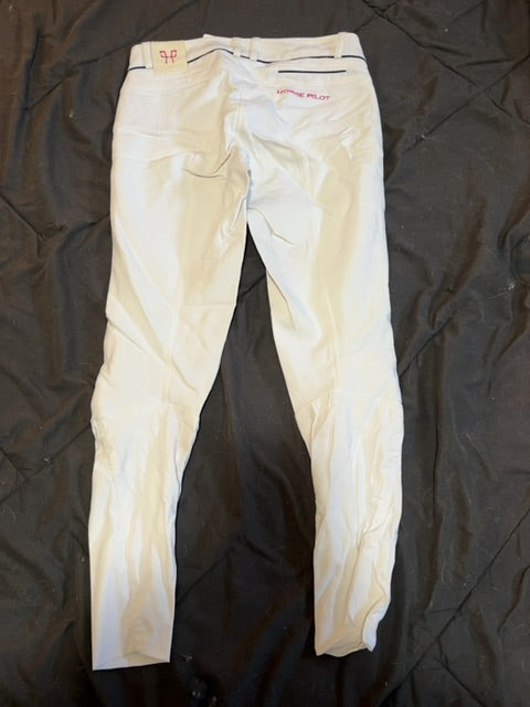 White Horse Pilot Kneepatch Breeches, Medium
