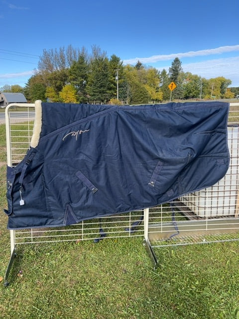 Navy D'yon Stable Blanket, 82"