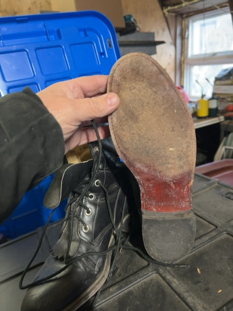 Black Justin Boots, 8 1/2B