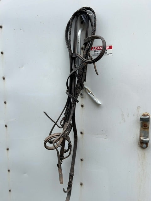 Brown Chetak Square Raised Bridle, Full