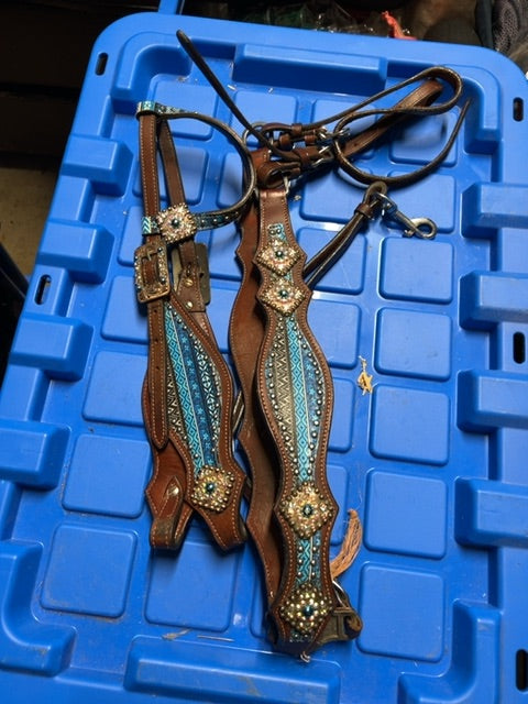 Western Headstall and Breastplate set, Full