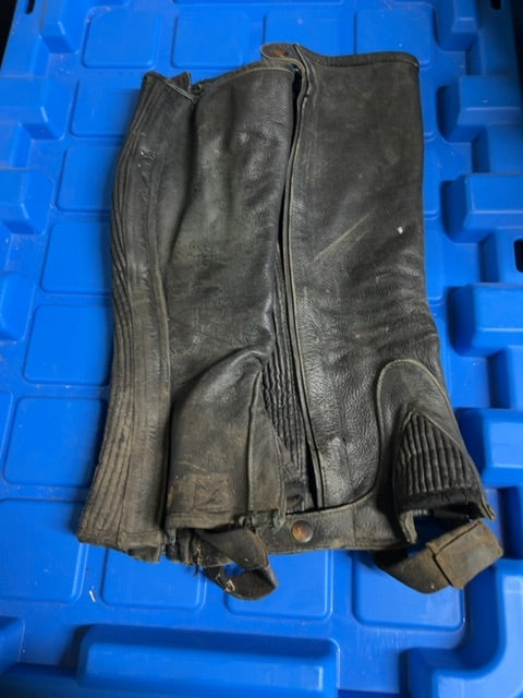 Black  Half Chaps, Large