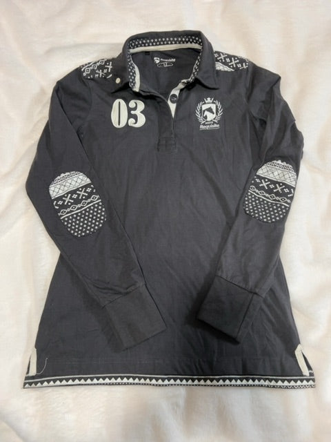 Grey Requisite Long Sleeve Polo, 12