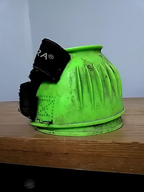 Lime Green Supra Bell Boots, Medium