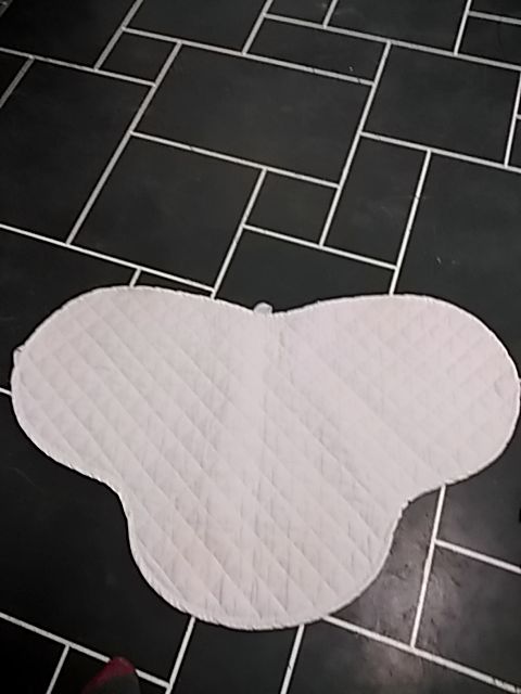 White Equimode Saddle Pad, Pony