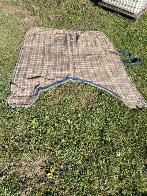 Baker Plaid Baker Heavy Stable Blanket, 74"