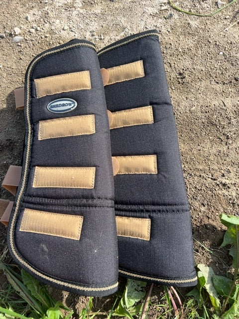 Black Shedrow Shipping Boots - set of 4, Full