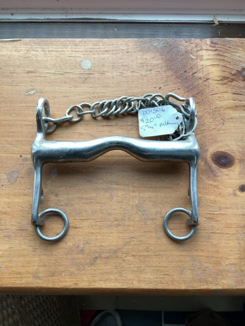 Short Shank Mullen Mouth with Port Pelham, 5 3/4"