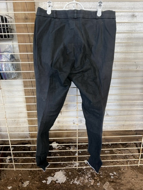 Black Isabell Werth Full Seat Breeches, 32L