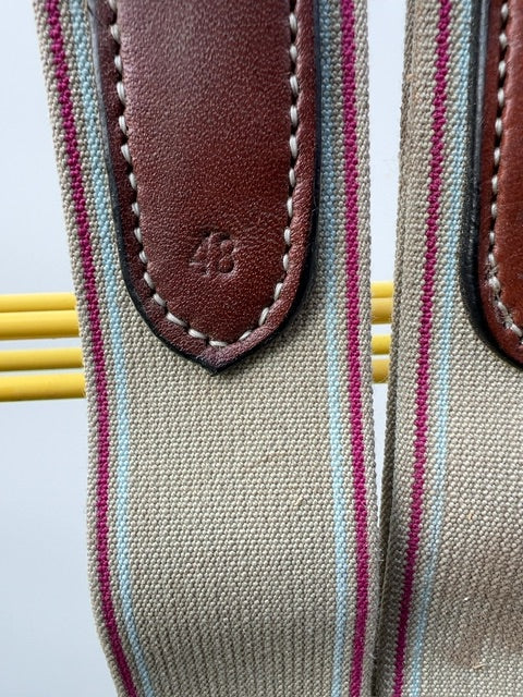 Oak Bark Ovation Fancy Stitch Leather Girth, 48"