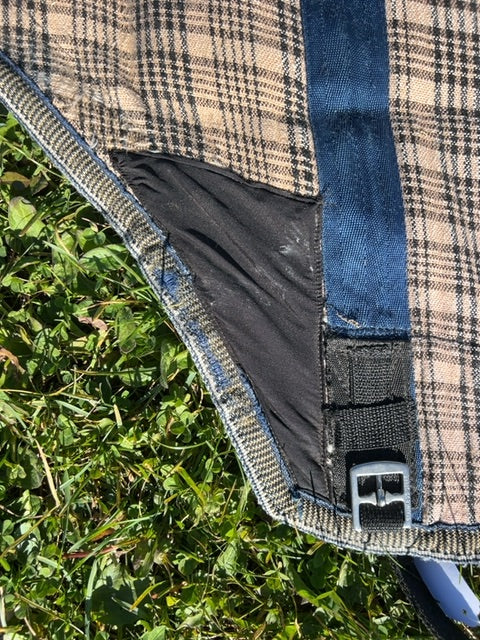 Baker Plaid Baker Heavy Stable Blanket, 74"