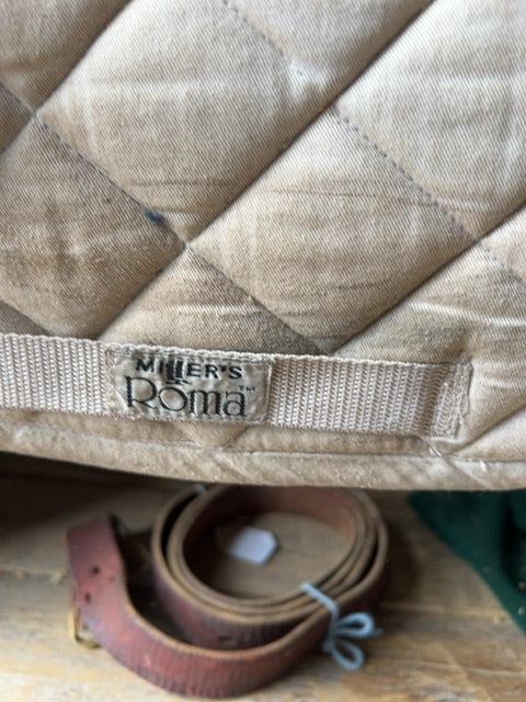 White Roma Saddle Pad, Full
