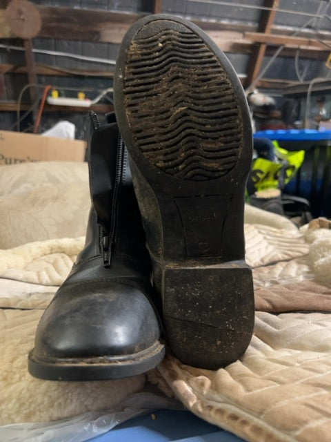 Black Auken Paddock Boots, 10 1/2