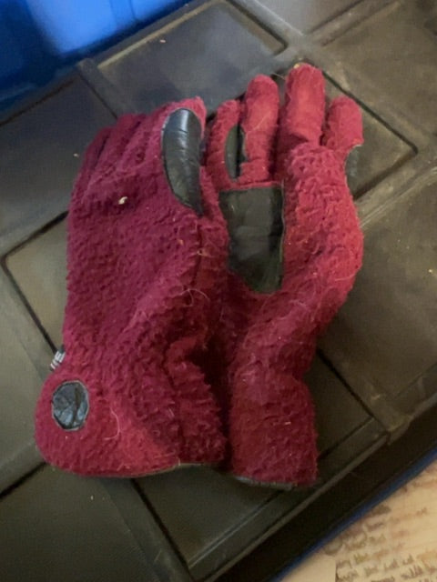 Burgundy  Fleece Gloves